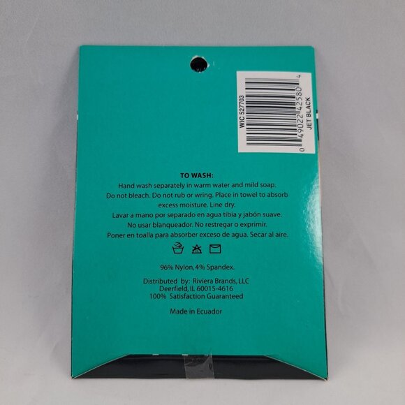 Ravinia Comfort Top Knee Highs Jet Black One Size 8.5-11 Womens Hosiery - Picture 3 of 5